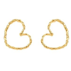 Golden Heart Earrings
